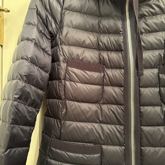 Moncler light down navy blue coat - Picture 11 of 16
